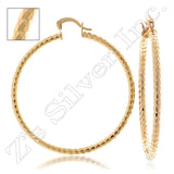 93732 Gold Layered Hoop Earrings
