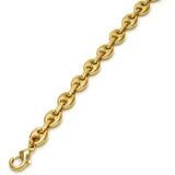 Oro Laminado Basic Necklace, Gold Filled Style Puff Mariner Design, Polished, Golden Finish