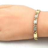 Oro Laminado Basic Bracelet, Gold Filled Style Polished, Golden Finish