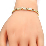 Oro Laminado Basic Bracelet, Gold Filled Style Polished, Golden Finish