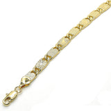 Oro Laminado Basic Bracelet, Gold Filled Style Polished, Golden Finish