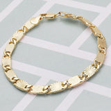 Oro Laminado Basic Bracelet, Gold Filled Style Polished, Golden Finish