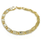 Oro Laminado Basic Bracelet, Gold Filled Style Polished, Golden Finish