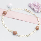 Oro Laminado Fancy Anklet, Gold Filled Style Polished, Golden Finish