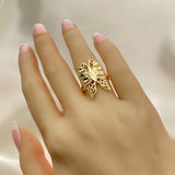 Oro Laminado Elegant Ring, Gold Filled Style Butterfly Design, Polished, Golden Finish