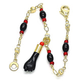 Oro Laminado Charm Bracelet, Gold Filled Style Polished, Golden Finish
