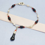 Oro Laminado Charm Bracelet, Gold Filled Style Polished, Golden Finish