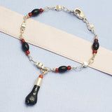 Oro Laminado Charm Bracelet, Gold Filled Style Polished, Golden Finish