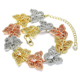 Oro Laminado Fancy Bracelet, Gold Filled Style Polished, Golden Finish
