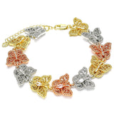 Oro Laminado Fancy Bracelet, Gold Filled Style Polished, Golden Finish