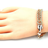 Oro Laminado Basic Bracelet, Gold Filled Style Polished, Golden Finish