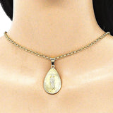 Oro Laminado Religious Pendant, Gold Filled Style San Judas Design, Polished, Golden Finish