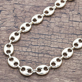 Oro Laminado Basic Necklace, Gold Filled Style Puff Mariner Design, Polished, Golden Finish