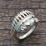 Oro Laminado Multi Stone Ring, Gold Filled Style with Garnet and White Cubic Zirconia, Polished, Golden Finish