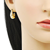 Oro Laminado Small Hoop, Gold Filled Style Polished, Golden Finish