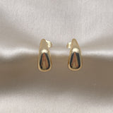 Oro Laminado Small Hoop, Gold Filled Style Polished, Golden Finish