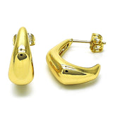 Oro Laminado Small Hoop, Gold Filled Style Polished, Golden Finish