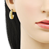 Oro Laminado Small Hoop, Gold Filled Style Polished, Golden Finish