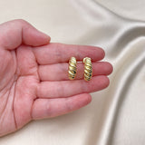 Oro Laminado Small Hoop, Gold Filled Style Polished, Golden Finish