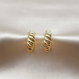 Oro Laminado Small Hoop, Gold Filled Style Polished, Golden Finish