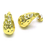 Oro Laminado Stud Earring, Gold Filled Style Polished, Golden Finish