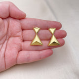 Oro Laminado Dangle Earring, Gold Filled Style Polished, Golden Finish