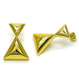 Oro Laminado Dangle Earring, Gold Filled Style Polished, Golden Finish