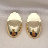 Oro Laminado Stud Earring, Gold Filled Style Polished, Golden Finish