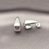 Rhodium Gold Filled Small Hoop, Polished, Rhodium Finish