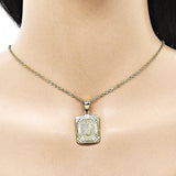 Oro Laminado Fancy Pendant, Gold Filled Style Initials Design, Diamond Cutting Finish, Golden Finish