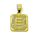 Oro Laminado Fancy Pendant, Gold Filled Style Initials Design, Polished, Golden Finish