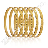 6.5 mm DSGBNB Gold, Rose or Silver Layered Bangle Bracelets. 