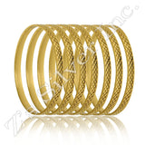 DSGJ6507 Gold, Silver or Rose Layered Bangle Bracelets
