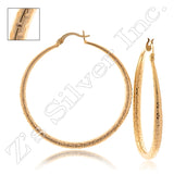 93714 Gold Layered Hoop Earrings