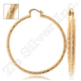 93718 Gold Layered Hoop Earrings