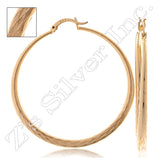 93723 Gold Layered Hoop Earrings